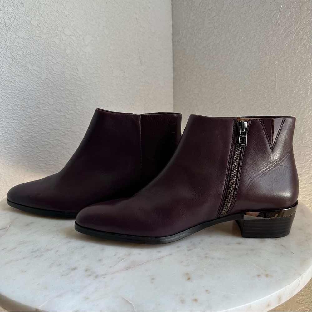 Brand new Coach Montana oxblood real leather ankle boots size 6.5 women